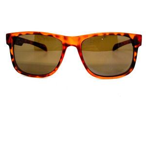Vintage Foster Grant Sunglasses‎ Orange Tortoise Square Brown Lens H13890